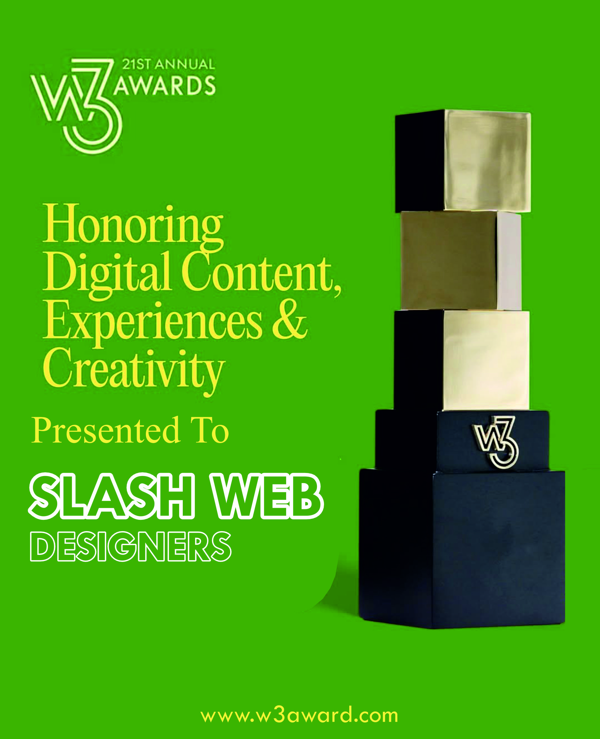 w3 awards to slash Web Designers hyderabad